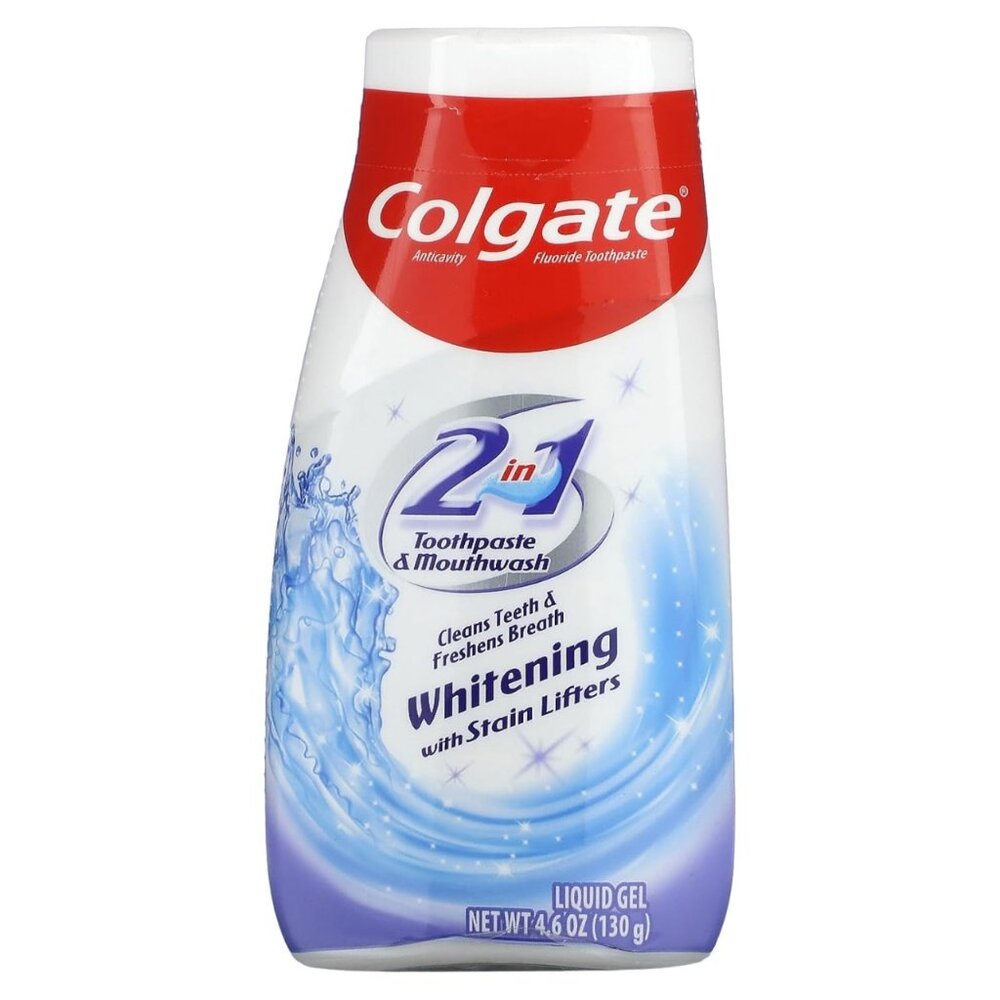 Colgate 2-in-1 Whitening With Stain Lifters Toothpaste 4.60 Oz - 10 Pack